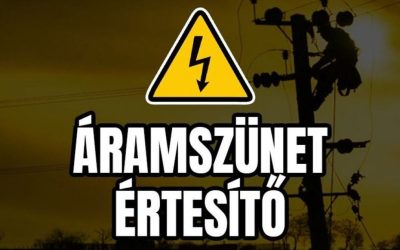 Tervezett áramszünet 2026. augusztus 17.